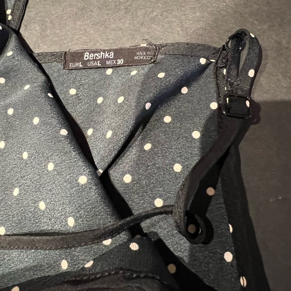 Bershka Black Polka Dot Romper - Picture 4 of 4